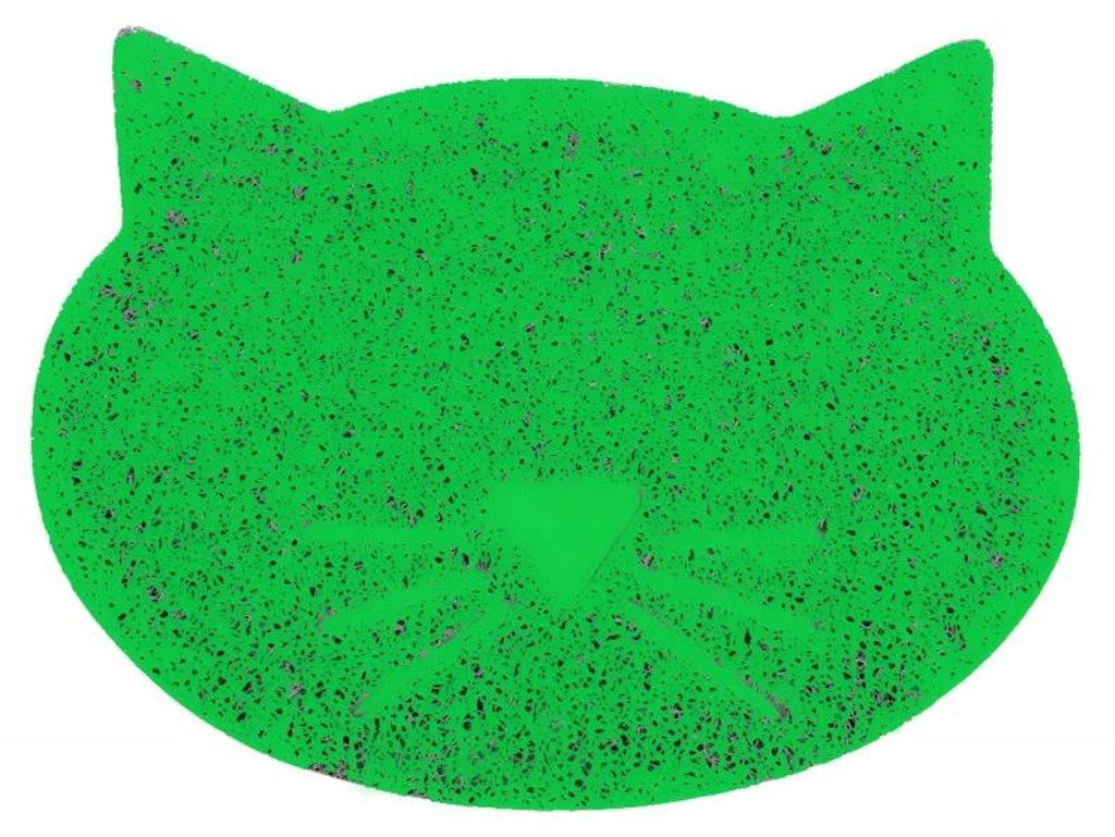 Nuxie Fressmatte für Haustiere, 43 x 38 cm, grün