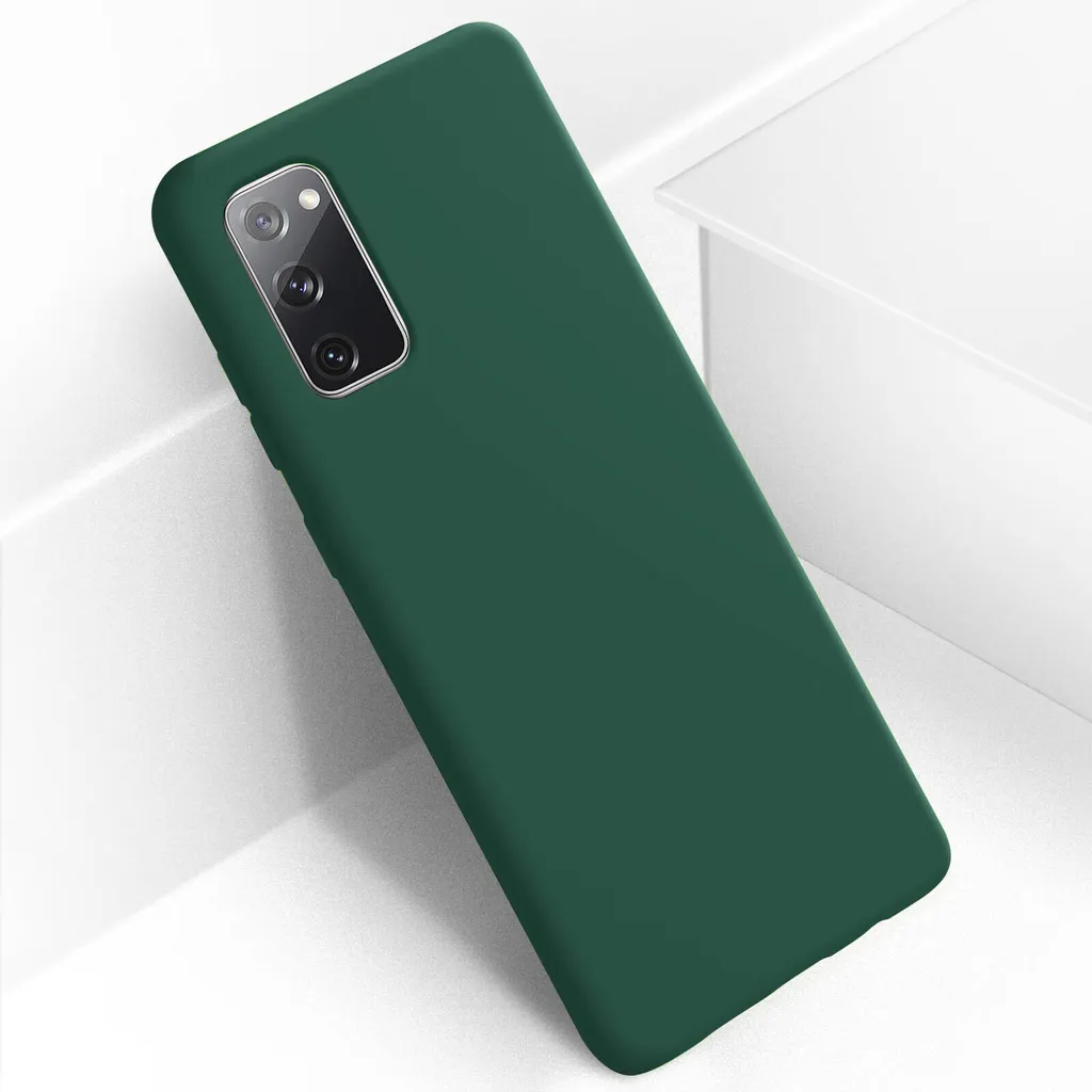 Protezione Samsung Galaxy S20 FE Cover Silicone Soft Touch Verde