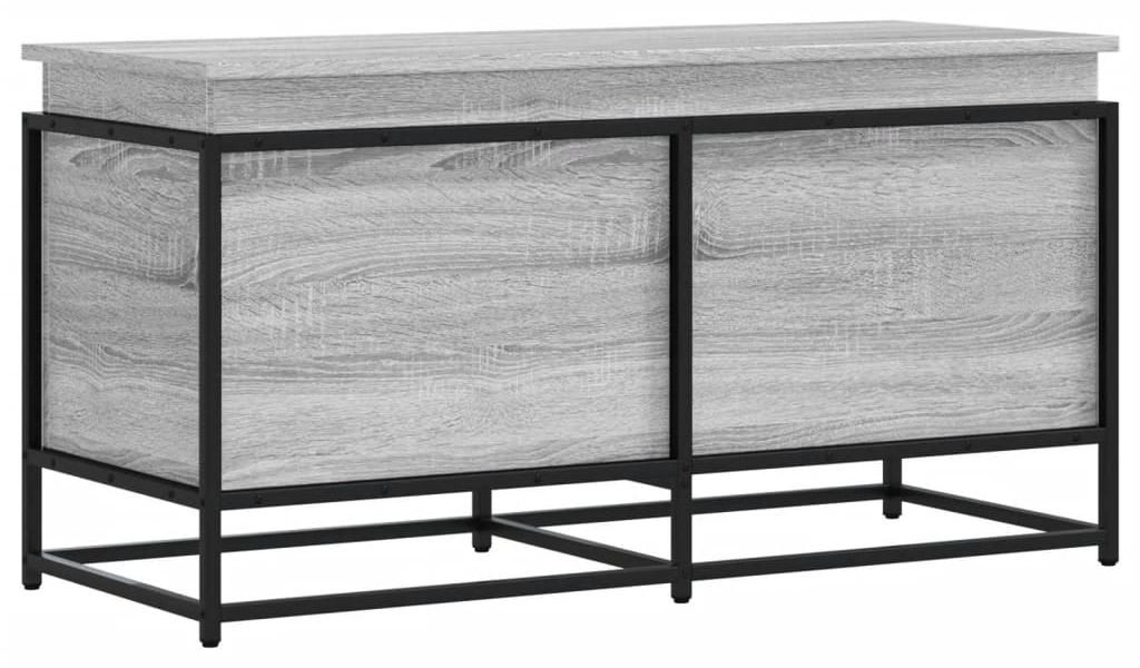 vidaXL Aufbewahrungsbox mit Deckel Grau Sonoma 100x40x51,5 cm