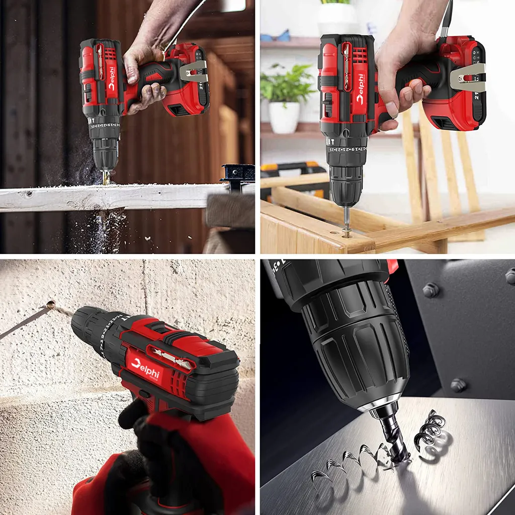 Perceuse à percussion Delphi 20V : finissez vos travaux sans interruption