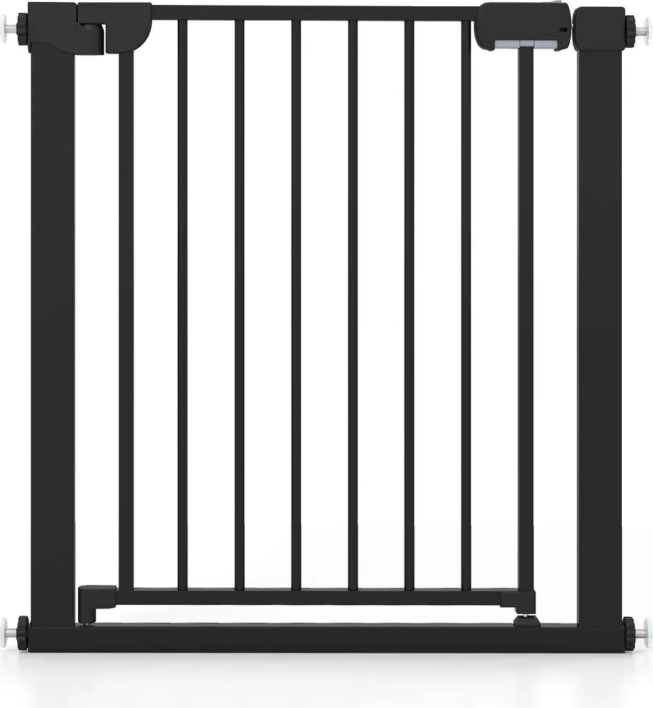 Barrière de sécurité autoclose 75-82 cm sans trou avec cadre métallique