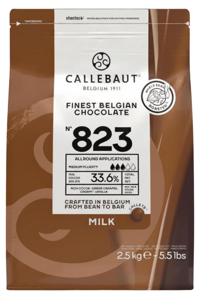 Barry Callebaut 823 Vollmilch Schokolade Kuvertüre 2,5kg Productafbeelding 