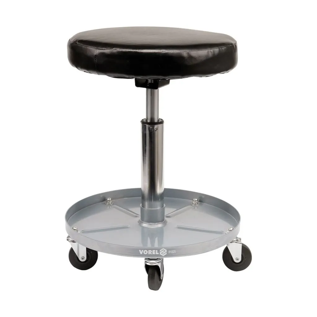 Sedia da Officina Ergonomica 135kg | Seduta Imbottita e Ruote 360°