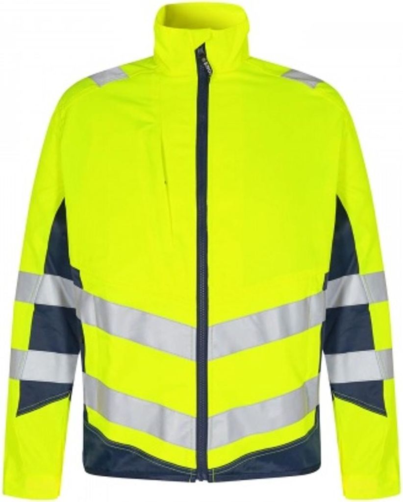 F. Engel Safety Light Arbeitsjacke, Gelb/Blue Ink, Gr. 4XL