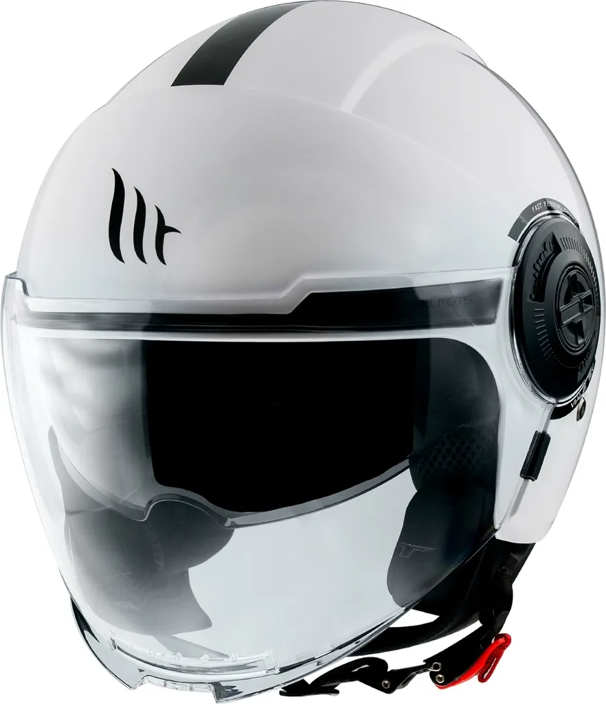 Casque Jet MT Viale S SV Taille L Noir pour trajet urbain quotidien