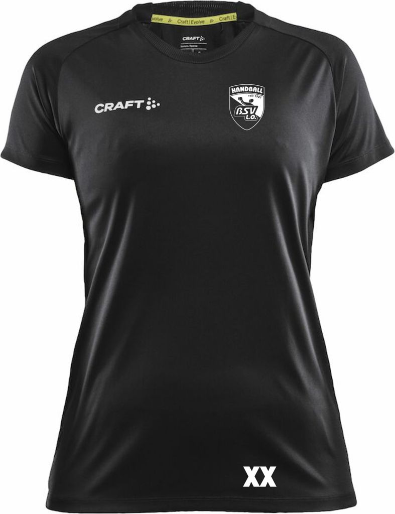 Craft Evolve Tee T-Shirt Damen Schwarz