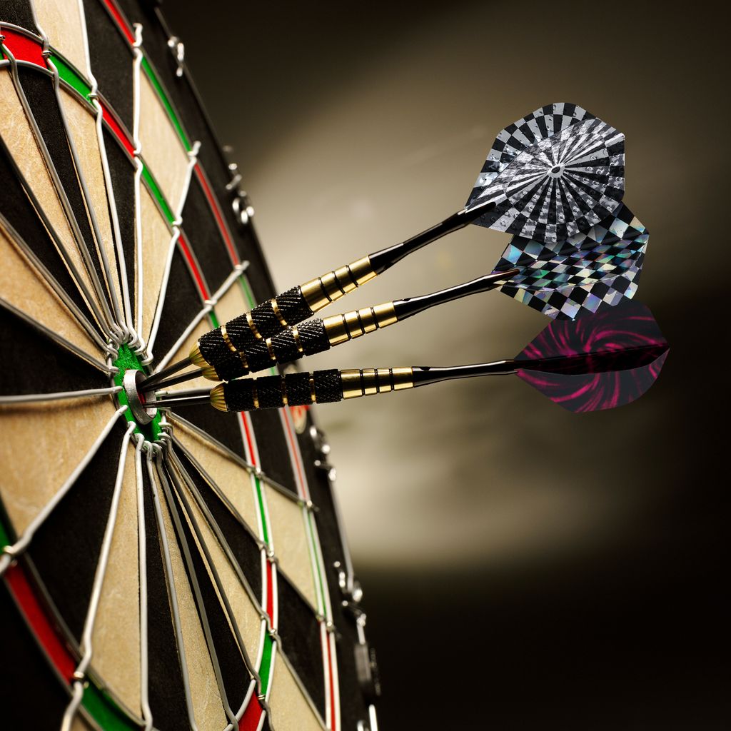 kwmobile 50x Ersatz Dart Flights - Standardform - 5 Stück Produktbild 