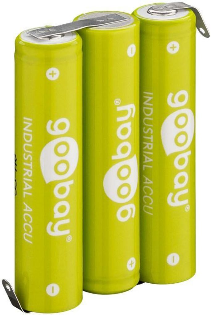 Goobay 55581 3x AAA (Micro) - 800 mAh, Vert - Patte à Image du produit 