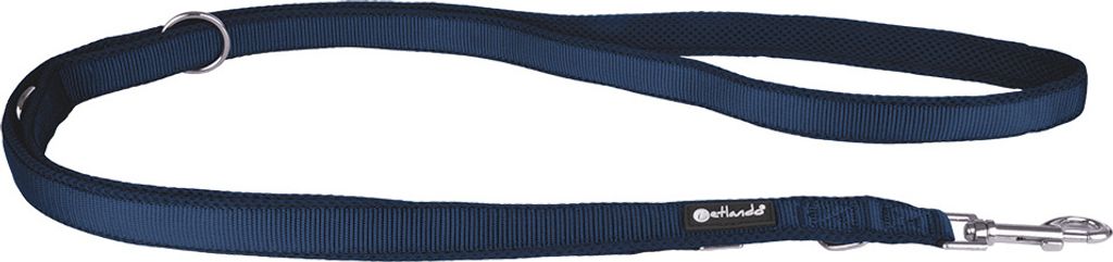 Petlando Führleine Mesh verstellbar 3 m navy Hundeleine Leine Hund Größe L
