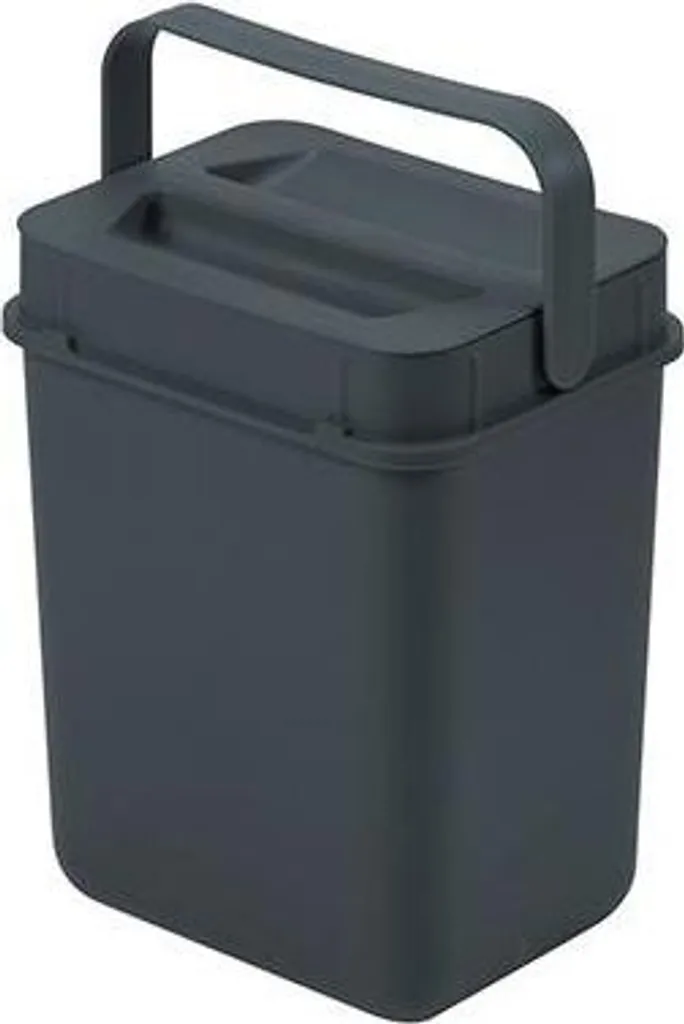 Seau de Tri pour Biodéchets Müllex 5080.05 Anthracite avec Anse Solide