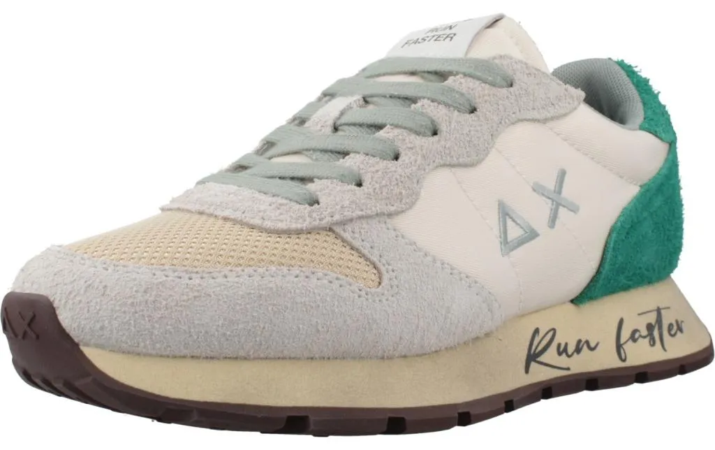 Basket Blanche Femme Sun68 Ally Vintage - Idéale pour Marche et Loisirs