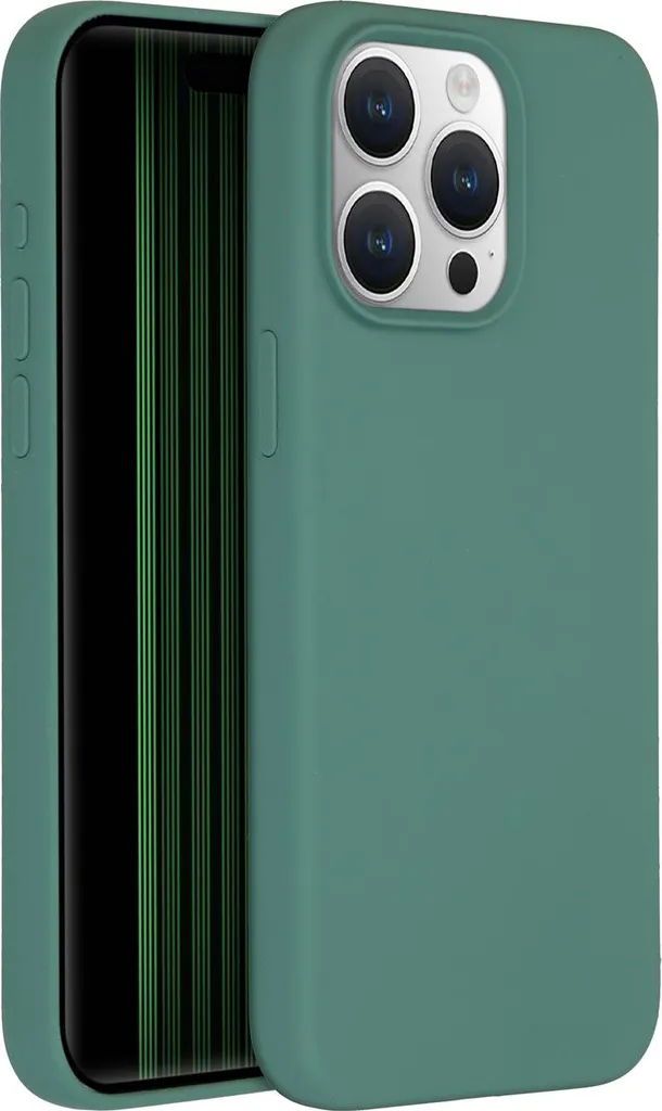 Cover Silicone iPhone 15 Pro Max MagSafe Accezz - Verde Scuro Antiurto