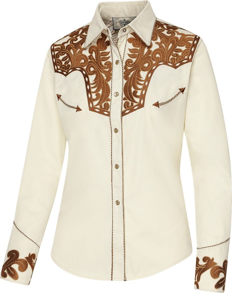 Damenbluse Westernbluse Country Cowgirl Western Stars & Stripes »JANICE«