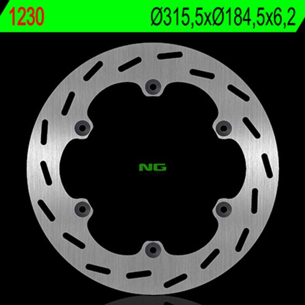 Ng Bremsscheibe Hinten Für Honda St 1100 Paneuropean '91-'01, St 1300 '02-'15, Ctx 1300 '15, Gl 1500 Se '90-'98 (315,5X184,5X6,2) (