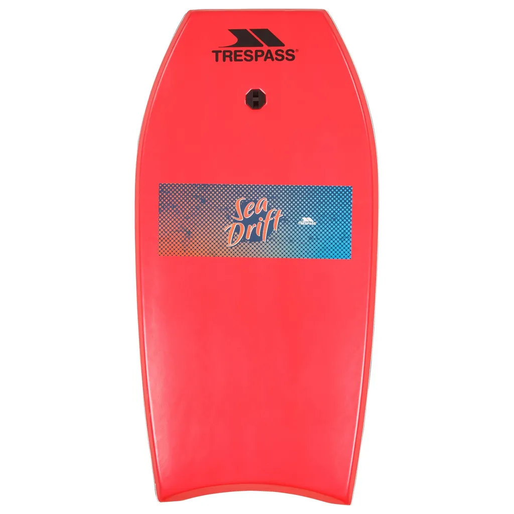 Bodyboard Seadrift Rouge Trespass TP6462 avec Leash et Mousse Rigide