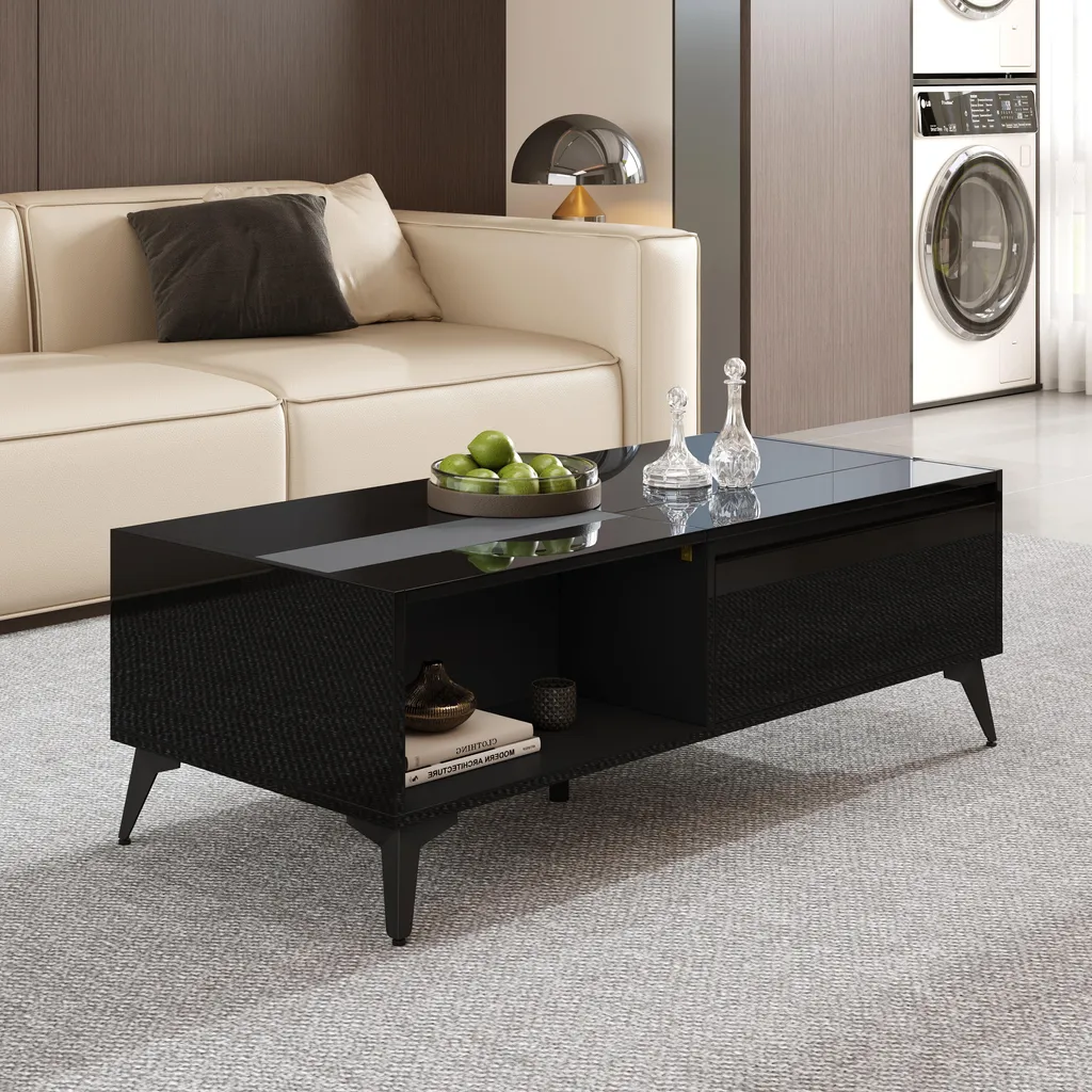 Table Basse Relevable Idéale pour Manger ou Travailler dans votre Salon - 3