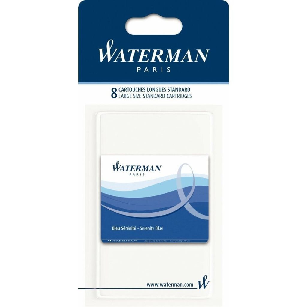 WATERMAN Standard Groáraum-Tintenpatronen, blau, im Blister Image du produit 