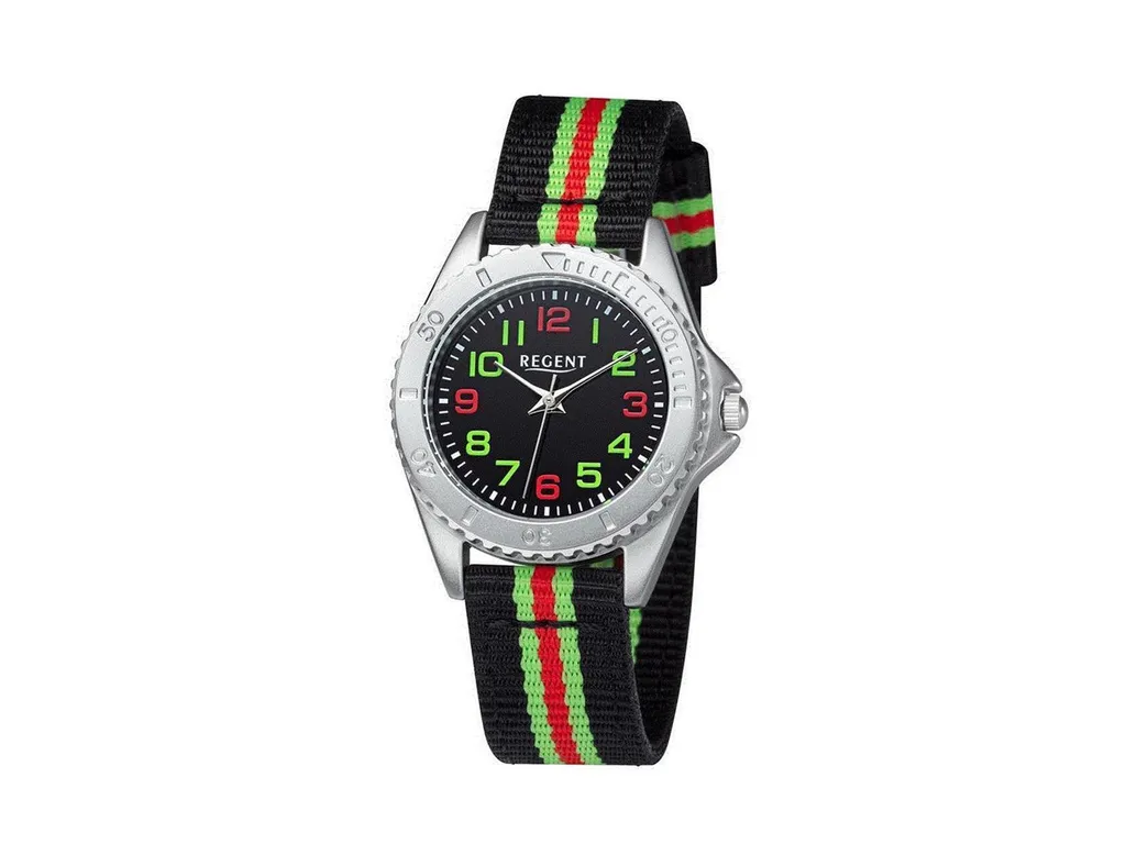 Montre Enfant Garçon avec Cadran Lisible et Bracelet Tissu Bleu Regent