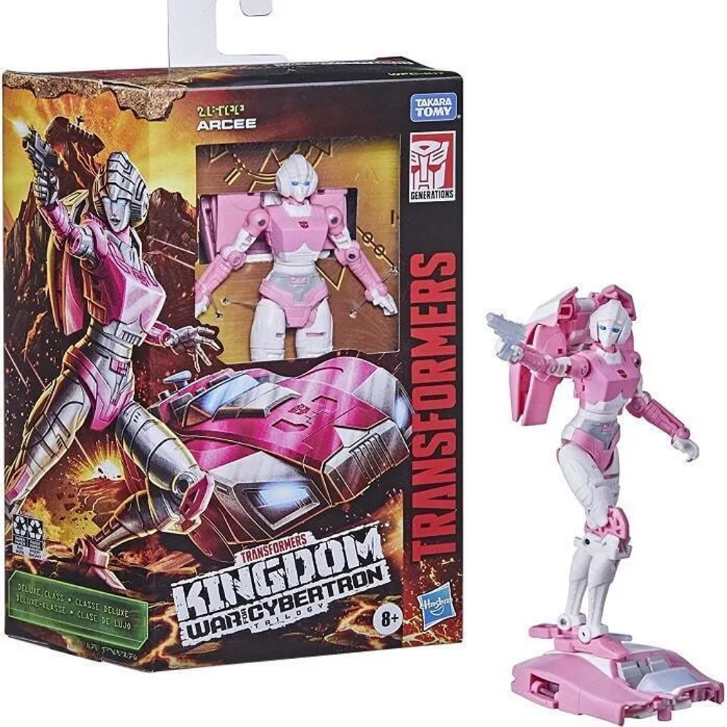 Figurine de Collection Transformers Arcee WFC-K17 Deluxe Kingdom 14cm