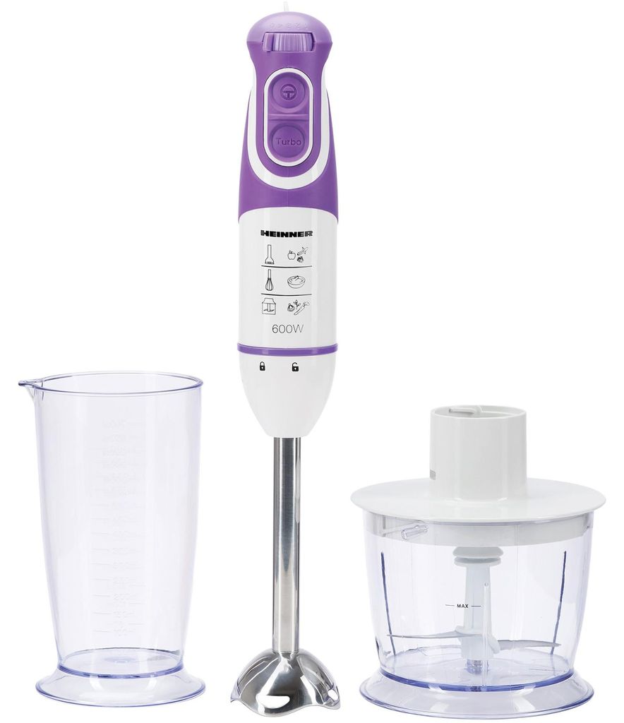 Heinner HB-600UV, Pürierstab, 1 l, 600 W, Violett Produktbild 