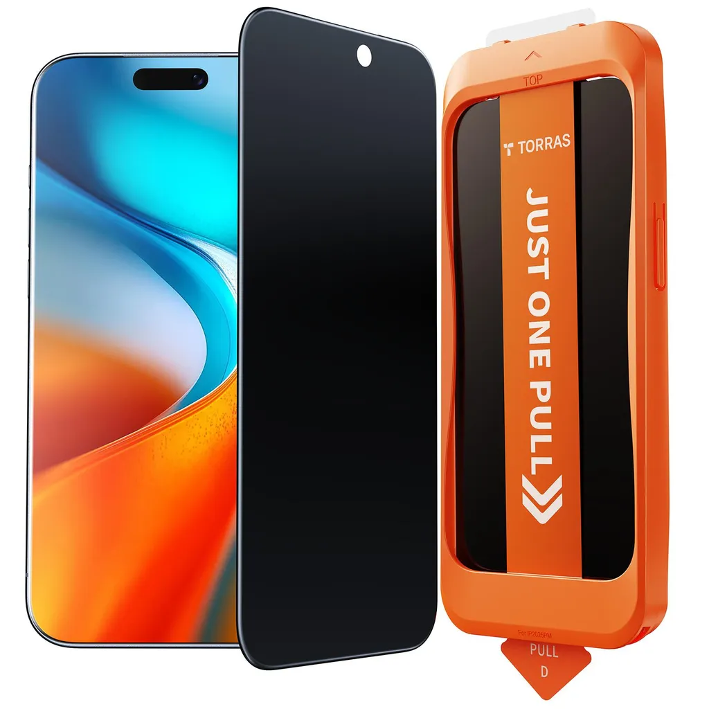 Vetro Temperato iPhone 17 Pro Max Privacy TORRAS Invisibile 9H+