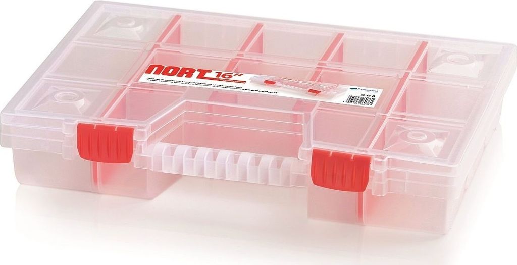 Plastový organizér 14 přihrádek (přepážky) NORT 390x290x65 Immagine del prodotto 