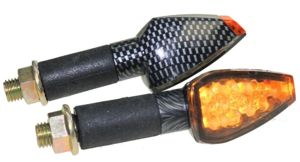 Motorrad LED Blinker Future carbon getönt