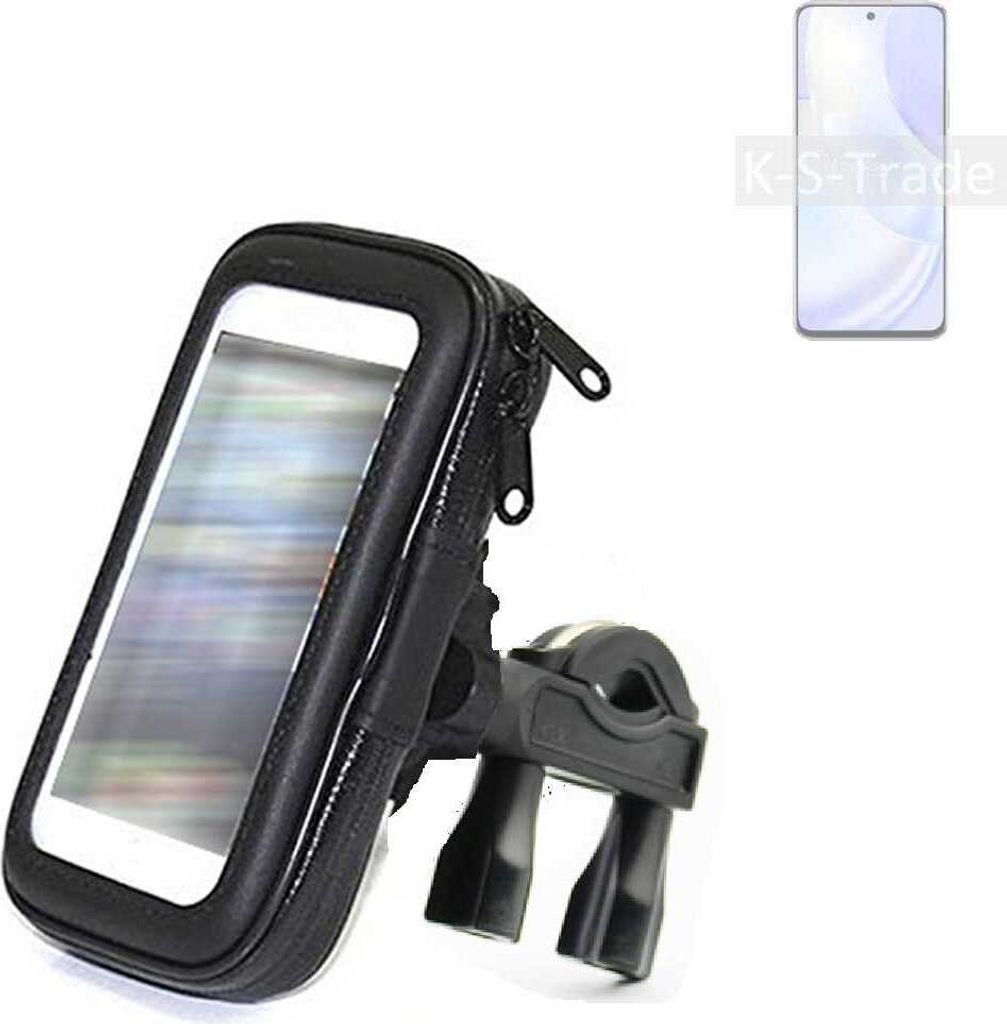 K-S-Trade Fahrrad-Halterung kompatibel mit Huawei nova 8 SE Vitality Edition Handy-Halterung Halter Lenkstange Fahrradhalterung Motorrad Bike Mount