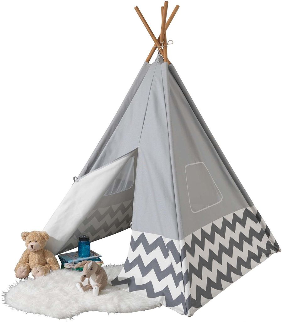 KIDKRAFT Kinderzelt TEEPEE - grau