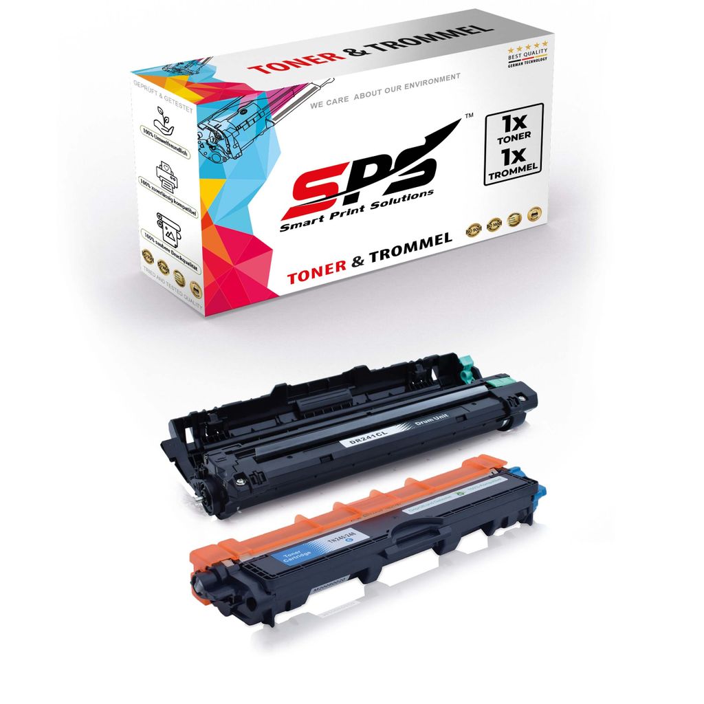 1x TN245 TN246 Toner Cyan + 1x DR241 Trommel kompatibel für Brother MFC-9142CDN Brother DR241 Brother TN245 TN246 MFC-9130 MFC-9130CW MFC-9131 MFC...