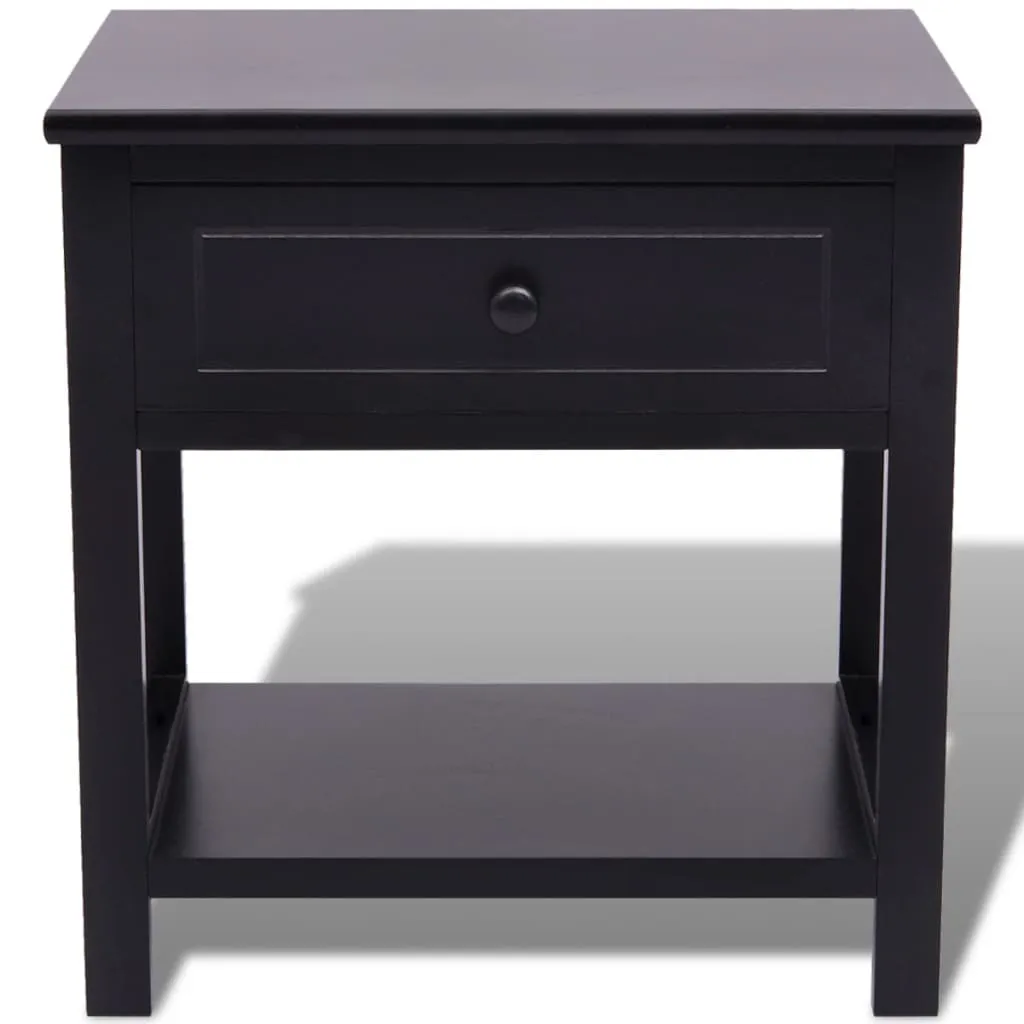 Table de nuit bois noir : la solution gain de place pour chambre rangée