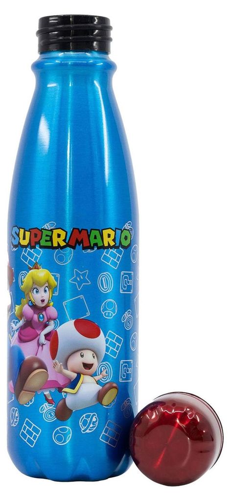 Super Mario aluminium drinkfles voor kinderen, 600 ml, Productafbeelding 