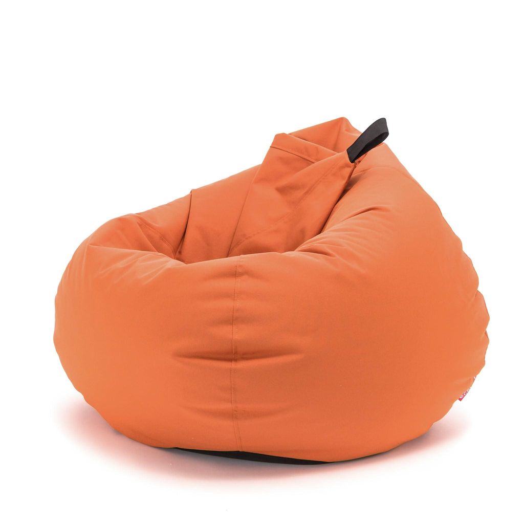 Sitzsack mit füllung 2 in 1 Sitzkissen Bean Bag Oscar Outdoor für Garten, Balkon & Terrasse, Farbe: Orange