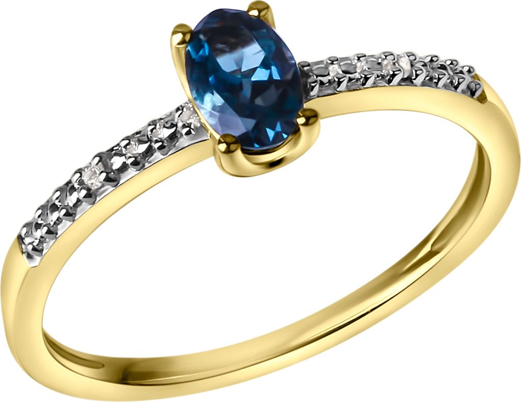 V Ring 585/- Gold gelb 056 (17,8) Diamant weiß 316370109-1