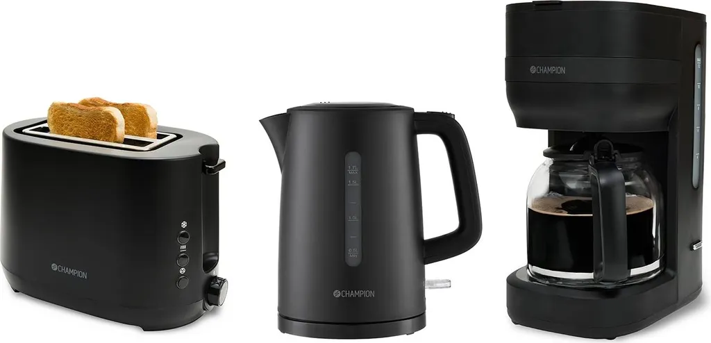 Ensemble Petit-déjeuner Noir Mat pour Cuisine Moderne - Pack Famille
