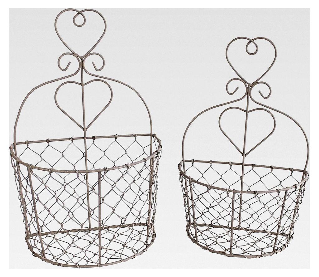 2er Set Drahtwandkörbe