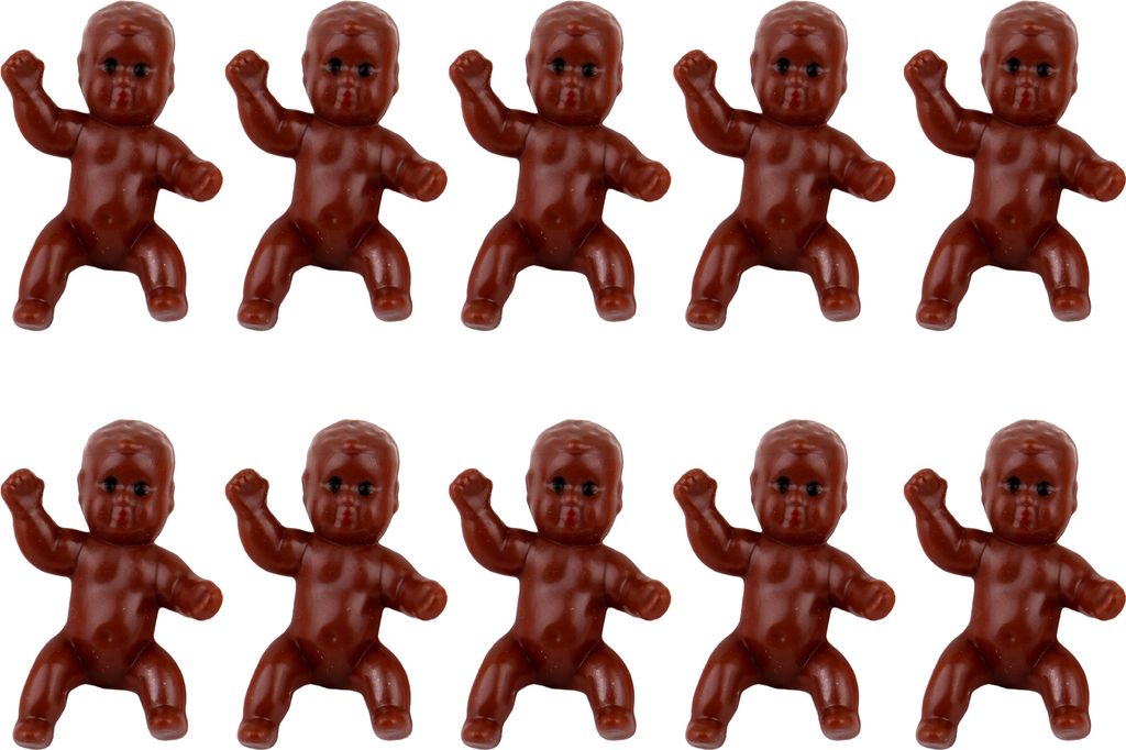 10 Stück Baby-Ornamente, Baby-Figur, wiederverwendbar, glatt, Babyparty-Geschenk, Mini-Kunststoff, Mini-PVC, Babys, Party-Dekoration, Ornamente