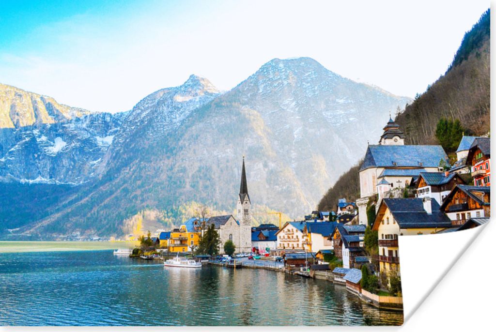 MuchoWow Poster Hallstatt in Österreich 120x80 cm - Bilder