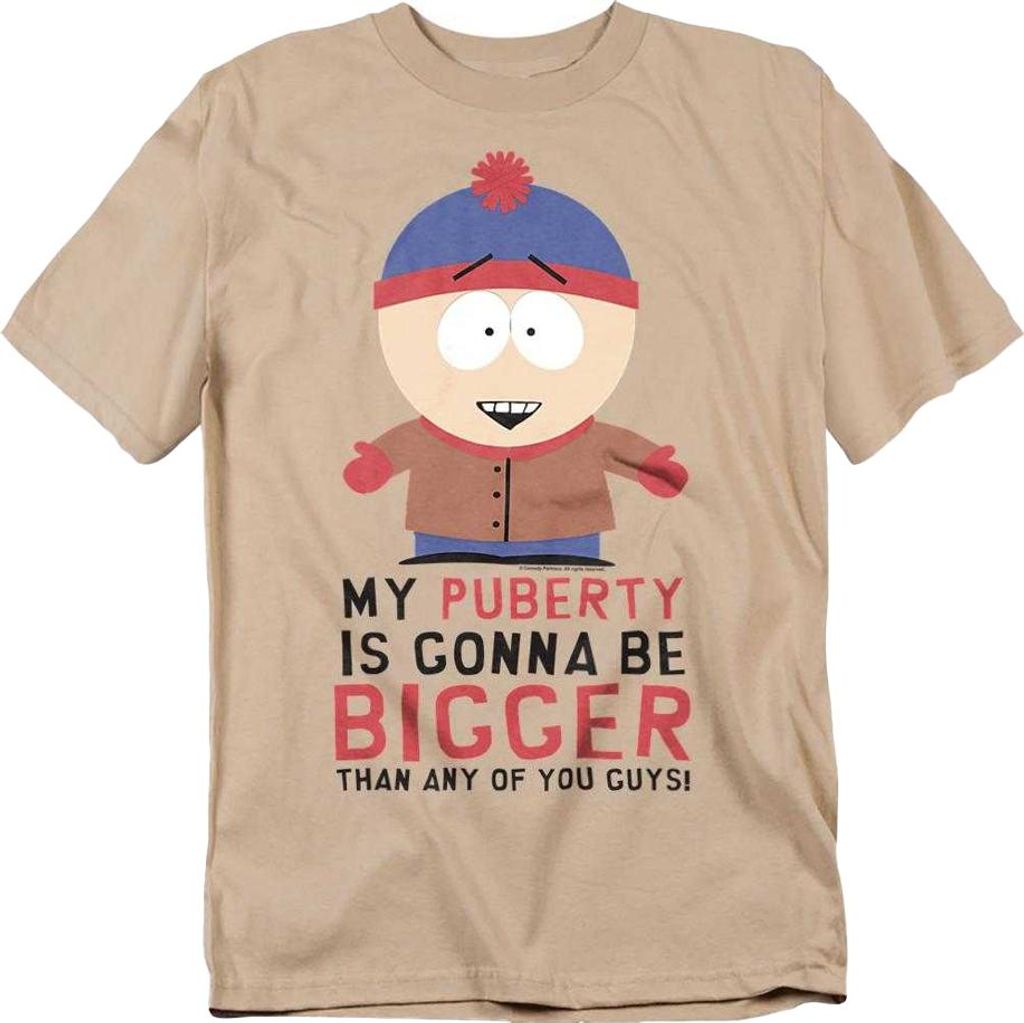 South Park - "Puberty" T-Shirt für Herren/Damen Uni TV29339 (XXL) (Sand)