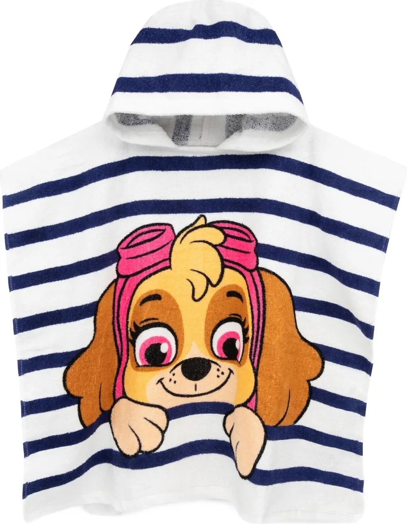 Drap de bain à capuche Paw Patrol pour la piscine et la plage - NS7149