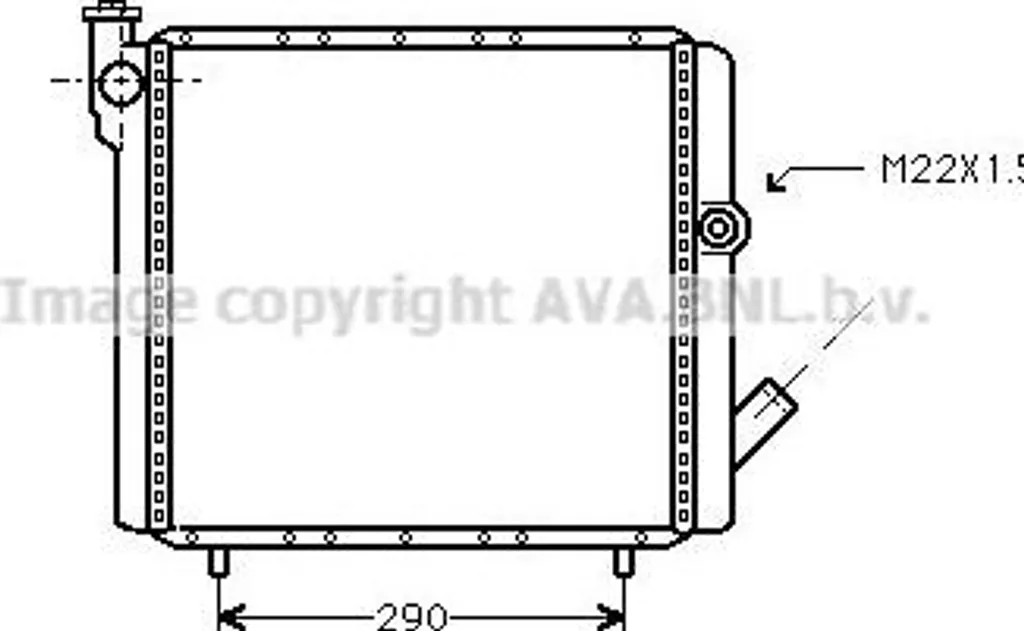 Solution surchauffe : Radiateur moteur AVA RTA2070 Renault Rapid 7700773700