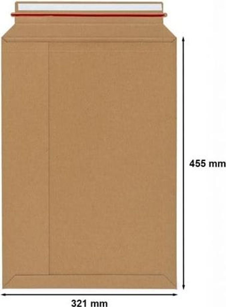Kartonumschlag A3 321 x 455 mm, braun, stabil, mit Produktbild 