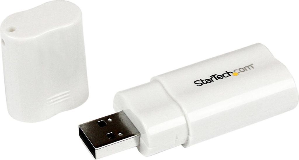 StarTech.com USB Audio Adapter - Externe USB Soundkarte - Weiß, Phono 3.5 mm Female, USB A Male, Männlich/weiblich, Weiß, Windows 98SE/2000/XP/V...
