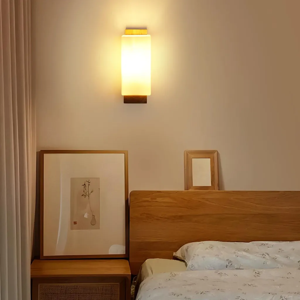 Applique murale LED intérieur 12W variable avec ampoule E27 en verre