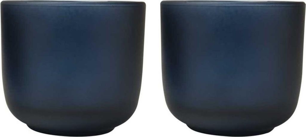 Seasons - Tasse, Borosilikat-Glas, 200ml (2er-Pack) PF4801 (Einheitsgröße) (Hale Blau)
