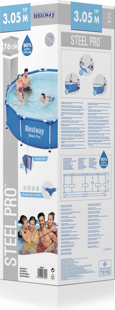 Bestway Steel Pro Swimming-Pool 305x76 cm Produktbild 5