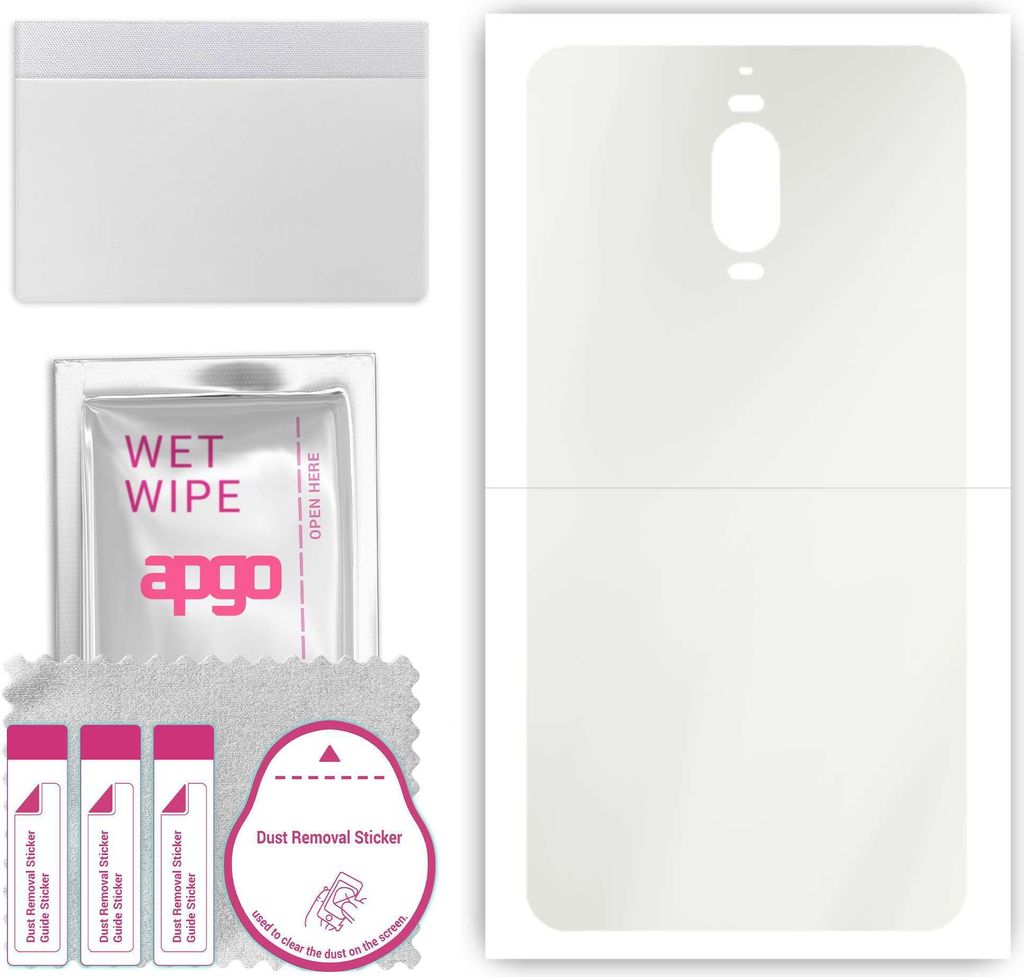 apgo Rückseite Schutzfolie, Matt, kompatibel mit Huawei Mate 9 Pro, Hinten Hydrogel-Displayschutzfolie mit Positionierhilfe, kratzfest, einfache M...