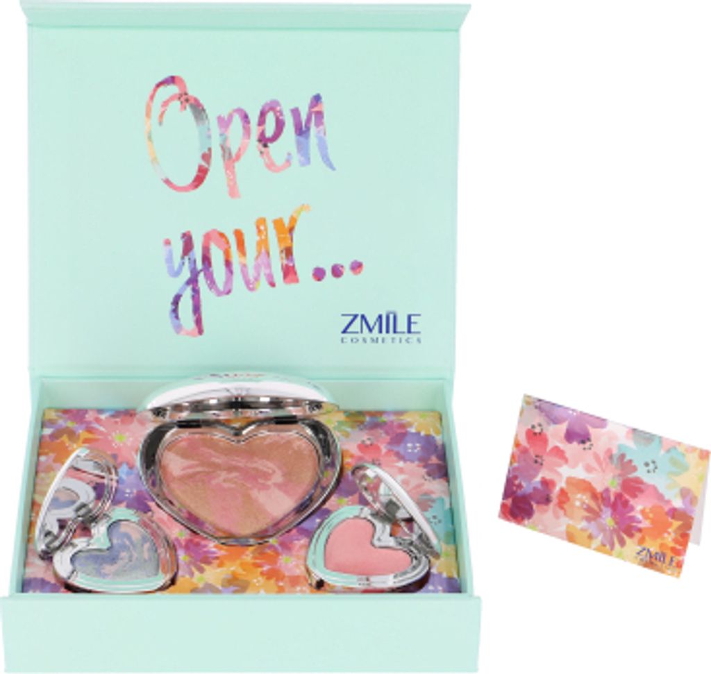 ZMILE COSMETICS Kosmetik-Set "Sweethearts" Pastel Love - Geschenk von Herzen, 3-tlg.