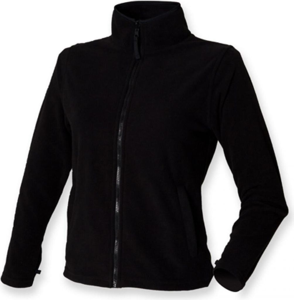 Henbury H851 | Ladies Microfleece Jacket / Damen Fleece Jacke - Farbe: Black - Größe: XL