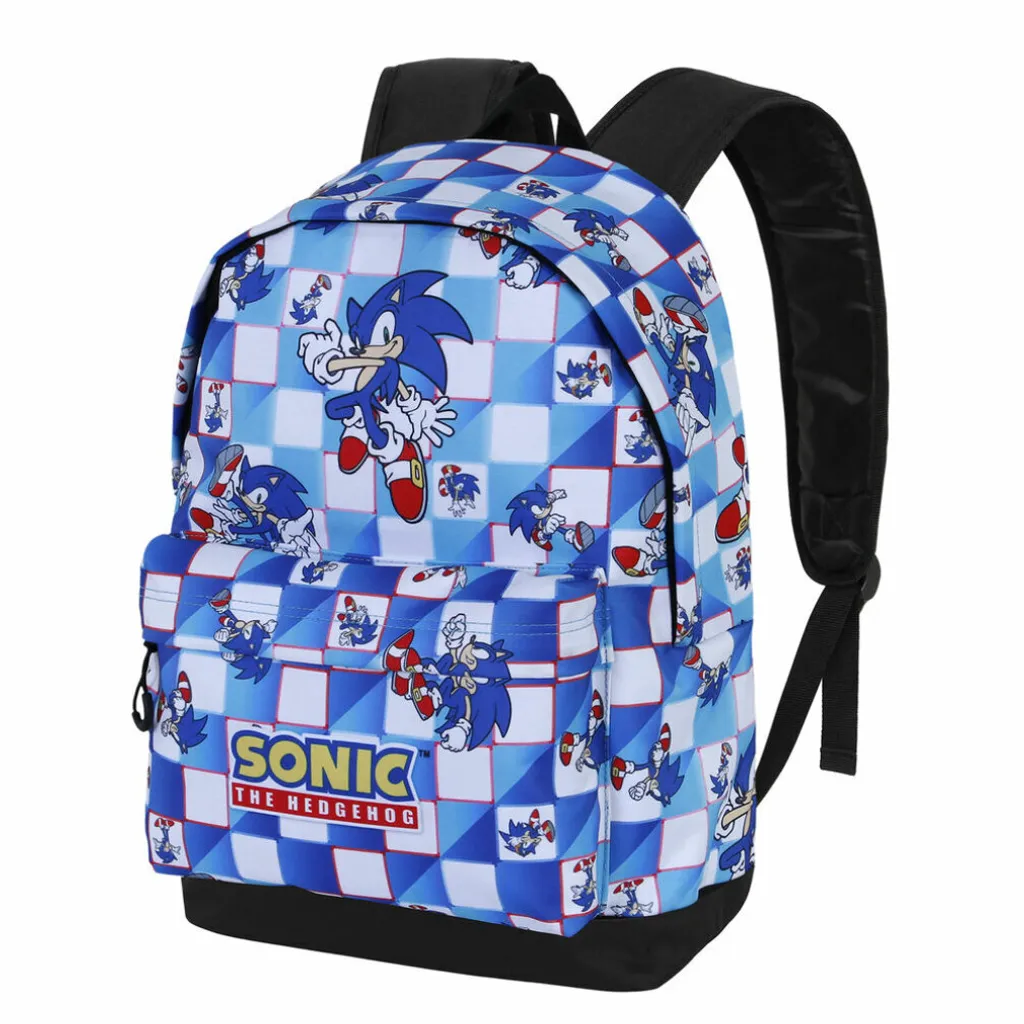 Cartable Sonic The Hedgehog Bleu 41cm Sac à Dos Scolaire Premium Pro